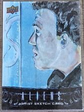 2018 Upper Deck Aliens Movie Sketch Card Carter Burke By Brent Scotchmer 1/1 picture