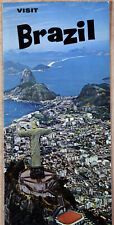 1960s Flyer Pamphlet Visit Brazil Tourism Rio de Janeiro Copacabana Beach Hotels picture