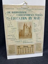 1901 COLLIERY ENGINEER Correspondence School Scranton PA Calendar Finch Towers picture