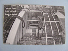 CHICAGO ILPOSTCARD DISASTER SS EASTLAND INTERIOR VIEW DIVING FOR BODIES C. 1912 picture