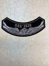 NEW HOG Harley Davidson Owners Group Embroidered Patch, 2020 Rocker Jacket Vest picture