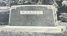 1935 Memorial Art Studio Catalog Artwork Headstone 756 WARNET Waldron Shield picture
