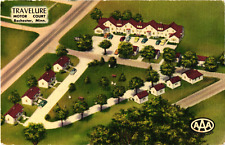Travelure Motor Court Rochester, Minnesota Unposted Linen Postcard Motel picture