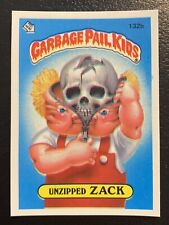 1986 Garbage Pail Kids 4th Series Unzipped Zack 132b RARE NO DIE CUT CARD TWT picture