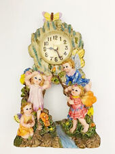 Vintage Childrens Fairy Clock with Butterfly Battery Operated picture