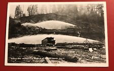 RPPC Hydraulic Gold Mining Happy Camp California 1940’s Vintage Postcard picture