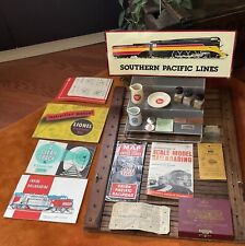 Vtg Odd Railroad Lot - Lionel Train, Tin Sign, Manuals, Creamers, Coins, Tickets picture