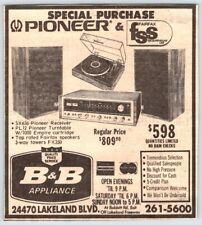 1975 PIONEER STEREO B&B Appliance Cleveland OH 4.5