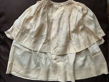 Rare 1930s ART DECO French babies Pale yellow silk Pelerine. handmade embroidery picture