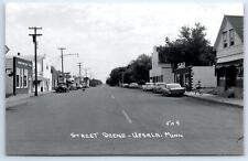 Upsala Minnesota Street Scene Postcard Real Photo Photo Divided Unposted A-107 picture