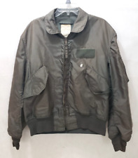 Summer Flyers Jacket Green Military Fire Resistant Mens Large - CWU-36/P Vintage picture