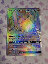 Pokemon TCG - White Kyurem GX - Dragon Majesty - Rainbow Rare - 74/70 NM/LP picture