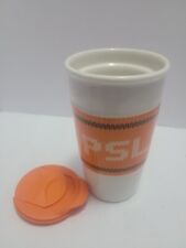 2016 Starbucks Team PSL 10oz Ceramic Travel Mug Tumbler With Lid No Box  picture