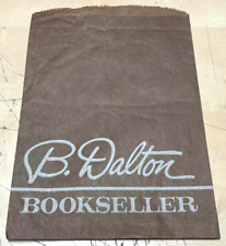 Vintage Original B. Dalton Book Seller Store Brown Paper Shopping Bag 10.5