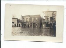 Postcard Post Card Winslow Illinois Ill Il Downtown Flood Waters picture