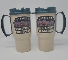 Vintage Walt Disney's Wilderness Lodge Refillable Souvenir Cups/Mugs - Set of 2 picture