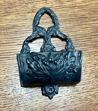 Vintage Cast Iron Match Stick Holder Wall Mount  picture