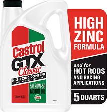Castrol GTX Classic 20W-50 Conventional Motor Oil, 5 Quart Jug [FREE -SHIPPING] picture