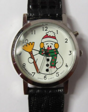 Quartz Sahil & Co Snowman Christmas Women's Musical Watch Analog Fresh battery.. picture