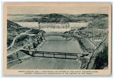 c1940 Grand Coulee Dam Impounding Waters Columbia Washington WA Vintage Postcard picture