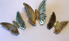 3 Vintage Metal Butterfly Wall Decor LOT -Homco Home Interiors picture