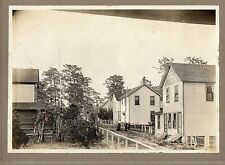 T12-73417. ca 1895 Double Sided Album Page Photos of  Maine Seaside Village (?) picture