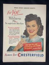 Magazine Ad* - 1951 - Chesterfield cigarettes - Barbara Hale picture