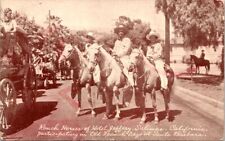 Postcard Ranch Horses of Hotel Jefferson Old Spanish Days Santa Barbara CA  3631 picture