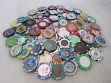 100 Casino Gaming Poker Chip Lot Las Vegas $1 New & Used Chipco Paulson Clay picture