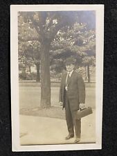 Identified Handsome Man Doctors Assistant Antique RPPC Real Photo Postcard picture