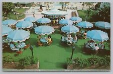 Roadside~Fort Lauderdale Florida~Lago Mar Resort~Terrace~Vintage Postcard picture