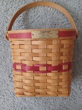 Vtg 1998 Longaberger Christmas Collection 'Glad Tidings' Basket w/ Swing Handle picture