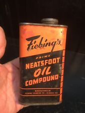 FIEBINGS PRIME NEATSFOOT OIL COMPOUND TIN - LEATHER TREATMENT, - BOOTS Full Can picture