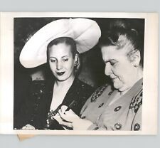 Maria Eva, Wife of ARGENTINA President Juan D Peron VINTAGE 1947 Press Photo picture