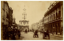 London, The Strand and Somerset House, photo. J.V. Vintage Albumen Print, Tira picture