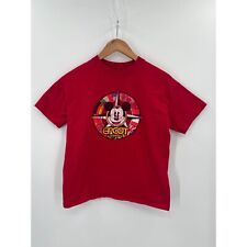 Disneyland  Resort Mickey Red Kids Size Large Red Cotton Short Sleeve T-Shirt picture