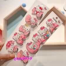 10pcs/set Cute Girl Pink Hello Kitty Hair Clip Barrette Hairpin Jewelry Gift picture