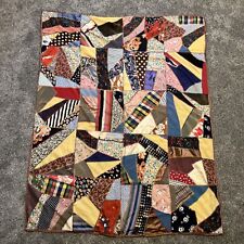 Antique Crazy Quilt Silk, And Sateens, 51.5 X 62.5 picture