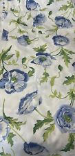 Cotton Laura Ashley Fabric White & Blue Floral 54” W X 113” L (3 Yd 10”) Unwashe picture