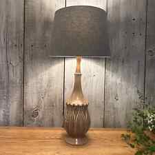Mid Century Ceramic Wood Neck Lamp picture