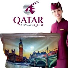 Qatar Airways London Clock picture bag Amenity kit traveler safe kit picture