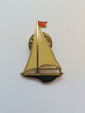 Sail Boat Pin Vintage Enamel Pin  picture