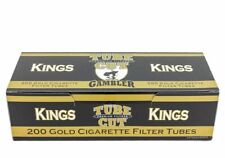 Gambler Tube Cut Gold Light King Size RYO Cigarette Tubes - 5 Boxes (1000 Tubes) picture