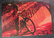 postcard Joe PARK Cycle kid on bike detail  painting lowbrow art unposted picture