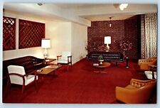 Chicago Illinois Postcard Bryn Mawr House North Pulaski Front Lobby View c1960 picture