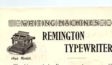 1892 REMINGTON TYPEWRITER WYCKOFF SEAMANS & BENEDICT VINTAGE ADVERTISEMENT Z1045 picture