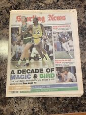 1988 Boston Celtics Basketball Sporting News Newspaper.  Larry Bird & Magic picture