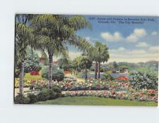 Postcard Palms and Flowers in Beautiful Eola Park Orlando Florida USA picture