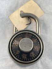 Vintage Working Dudley Combination Pad Lock Chicago IL With Combination #3 picture