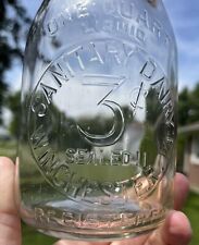 Rare 3c Deposit Winchester VA Virginia SANITARY DAIRY Quart Milk Bottle Romney picture